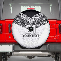 New Zealand Koru Fern Custom Spare Tire Cover Simple Taniko Motif LT9 - Polynesian Pride