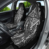 New Zealand Maori Taniko Car Seat Cover Black Kowhaiwhai Puhoro LT9 - Polynesian Pride