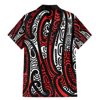 New Zealand Maori Taniko Family Matching Mermaid Dress and Hawaiian Shirt Red Kowhaiwhai Puhoro LT9 - Polynesian Pride