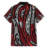 New Zealand Maori Taniko Hawaiian Shirt Red Kowhaiwhai Puhoro LT9 - Polynesian Pride