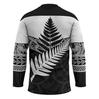 New Zealand Silver Fern Hockey Jersey Maori Koru Mixed Taniko Pattern - Polynesian Pride