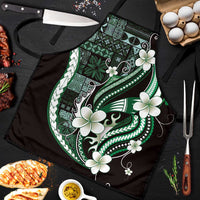 Samoa Siapo Tribal Pattern Apron Forest Green Polynesian Plumeria Tapa Motif LT9 Green - Polynesian Pride