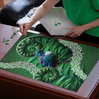 Tui Bird Koru Silver Fern Aotearoa Puzzle