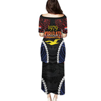 Kiribati 45th Anniversary Independence Day Family Matching Puletasi and Hawaiian Shirt Since 1979 LT9 - Polynesian Pride