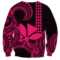 Custom King Kamehameha Day Hawaii Sweatshirt Paradise of the Pacific Tribal Kakau - Pink LT9 - Polynesian Pride