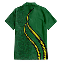 Manua Islands Polynesian Style Family Matching Off The Shoulder Long Sleeve Dress and Hawaiian Shirt LT9 - Polynesian Pride