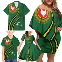 Manua Islands Polynesian Style Family Matching Off Shoulder Short Dress and Hawaiian Shirt LT9 - Polynesian Pride