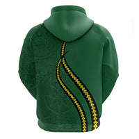 Manua Islands Polynesian Style Zip Hoodie