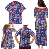 Filipino Maligayang Pasko Family Matching Puletasi and Hawaiian Shirt Pacific Patchwork Xmas Vibes LT9 - Polynesian Pride