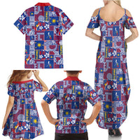 Filipino Maligayang Pasko Family Matching Summer Maxi Dress and Hawaiian Shirt Pacific Patchwork Xmas Vibes LT9 - Polynesian Pride