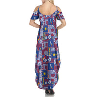 Filipino Maligayang Pasko Family Matching Summer Maxi Dress and Hawaiian Shirt Pacific Patchwork Xmas Vibes LT9 - Polynesian Pride
