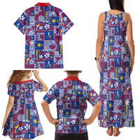 Filipino Maligayang Pasko Family Matching Tank Maxi Dress and Hawaiian Shirt Pacific Patchwork Xmas Vibes LT9 - Polynesian Pride
