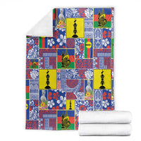 New Caledonia Joyeux Noel Blanket Pacific Patchwork Xmas Vibes - Polynesian Pride
