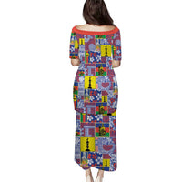 New Caledonia Joyeux Noel Family Matching Puletasi and Hawaiian Shirt Pacific Patchwork Xmas Vibes LT9 - Polynesian Pride