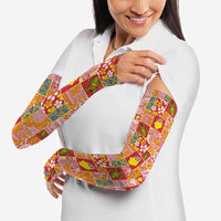 Niue Monuina e Kilisimasi Arm Sleeves Pacific Patchwork Xmas Vibes - Polynesian Pride