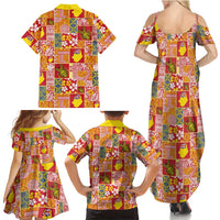 Niue Monuina e Kilisimasi Family Matching Summer Maxi Dress and Hawaiian Shirt Pacific Patchwork Xmas Vibes LT9 - Polynesian Pride