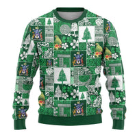 Norfolk Island Meri Krismas Ugly Christmas Sweater Pacific Patchwork Xmas Vibes LT9 - Polynesian Pride