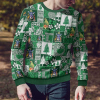 Norfolk Island Meri Krismas Ugly Christmas Sweater Pacific Patchwork Xmas Vibes LT9 - Polynesian Pride