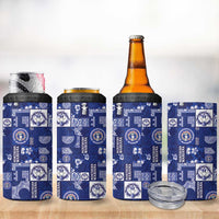 Northern Mariana Islands Magof Nochebuena 4 in 1 Can Cooler Tumbler Pacific Patchwork Xmas Vibes LT9 - Polynesian Pride
