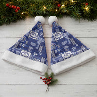 Northern Mariana Islands Magof Nochebuena Christmas Santa Hat Pacific Patchwork Xmas Vibes - Polynesian Pride