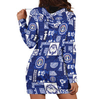 Northern Mariana Islands Magof Nochebuena Hoodie Dress Pacific Patchwork Xmas Vibes LT9 - Polynesian Pride