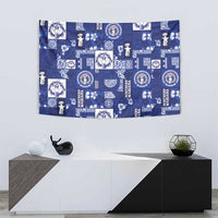 Northern Mariana Islands Magof Nochebuena Tapestry Pacific Patchwork Xmas Vibes - Polynesian Pride