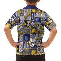 Tokelau Manuia te Kilihimahi Family Matching Off The Shoulder Long Sleeve Dress and Hawaiian Shirt Pacific Patchwork Xmas Vibes LT9 - Polynesian Pride