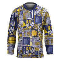 Tokelau Manuia te Kilihimahi Hockey Jersey Pacific Patchwork Xmas Vibes - Polynesian Pride