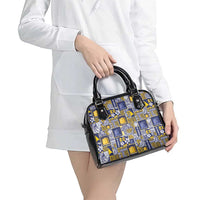 Tokelau Manuia te Kilihimahi Shoulder Handbag Pacific Patchwork Xmas Vibes - Polynesian Pride