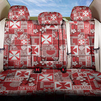 Wallis Et Futuna Kilisimasi Fiefia Back Car Seat Cover Pacific Patchwork Xmas Vibes LT9 One Size Red - Polynesian Pride