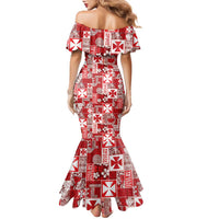 Wallis Et Futuna Kilisimasi Fiefia Family Matching Mermaid Dress and Hawaiian Shirt Pacific Patchwork Xmas Vibes LT9 - Polynesian Pride