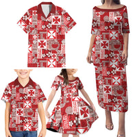 Wallis Et Futuna Kilisimasi Fiefia Family Matching Puletasi and Hawaiian Shirt Pacific Patchwork Xmas Vibes LT9 - Polynesian Pride
