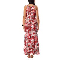 Wallis Et Futuna Kilisimasi Fiefia Family Matching Tank Maxi Dress and Hawaiian Shirt Pacific Patchwork Xmas Vibes LT9 - Polynesian Pride