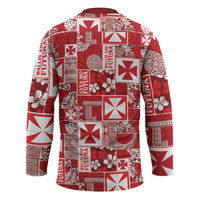 Wallis Et Futuna Kilisimasi Fiefia Hockey Jersey Pacific Patchwork Xmas Vibes - Polynesian Pride