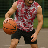 Wallis Et Futuna Kilisimasi Fiefia Sleeveless Hoodie Pacific Patchwork Xmas Vibes - Polynesian Pride