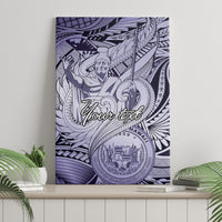Personalised Aloha King Kamehameha Spirits Canvas Wall Art Violet Special