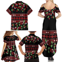 Fiji Masi Bula Tagimoucia Flowers Family Matching Summer Maxi Dress and Hawaiian Shirt LT9 - Polynesian Pride
