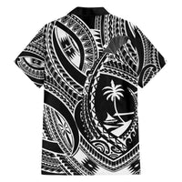 Hafa Adai Guam Inspired Tattoo Family Matching Off The Shoulder Long Sleeve Dress and Hawaiian Shirt LT9 - Polynesian Pride