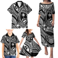 Hafa Adai Guam Inspired Tattoo Family Matching Puletasi and Hawaiian Shirt LT9 - Polynesian Pride