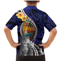 Hafa Adai Guam Seal Latte Stones Artwork Family Matching Mermaid Dress and Hawaiian Shirt LT9 - Polynesian Pride