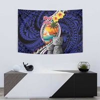 Hafa Adai Guam Seal Latte Stones Artwork Tapestry