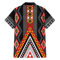 Niho Taniwha Taniko Motif Family Matching Tank Maxi Dress and Hawaiian Shirt LT9 - Polynesian Pride