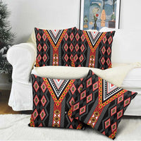 Niho Taniwha Taniko Motif Pillow Cover - Polynesian Pride