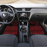 Red Taniko Kowhaiwhai Tukutuku Motif Car Mats