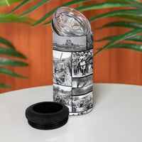ANZAC Day Gallipoli Campaign 4 in 1 Can Cooler Tumbler To The End They Remain LT9 - Polynesian Pride