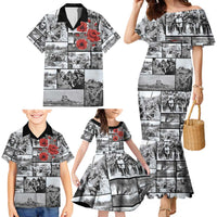 ANZAC Day Gallipoli Campaign Family Matching Mermaid Dress and Hawaiian Shirt To The End They Remain LT9 - Polynesian Pride