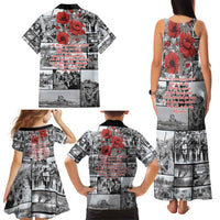 ANZAC Day Gallipoli Campaign Family Matching Tank Maxi Dress and Hawaiian Shirt To The End They Remain LT9 - Polynesian Pride