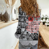 ANZAC Day Gallipoli Campaign Women Casual Shirt To The End They Remain LT9 - Polynesian Pride