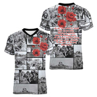 ANZAC Day Gallipoli Campaign Women V-Neck T-Shirt To The End They Remain LT9 - Polynesian Pride