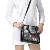 Black ANZAC Day The Battle of Lone Pine Shoulder Handbag Kiwi-Kangaroo Soldier Lest We Forget
